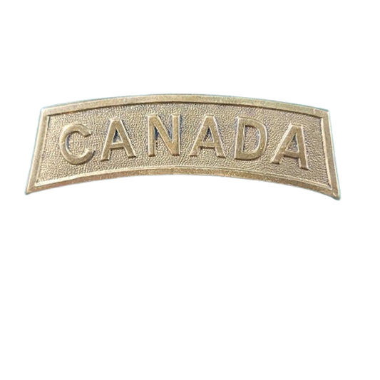 WW1 Canadian CANADA Brass Shoulder Title