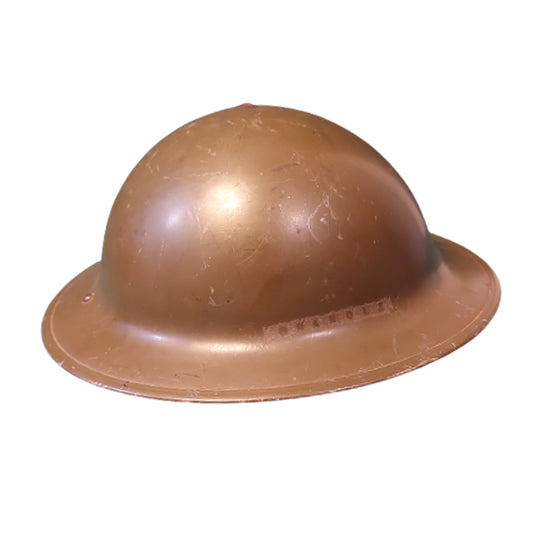 Named WW2 Canadian Mk.II Combat Helmet With Service Number 1943 RCAF Royal Canadian Air Force