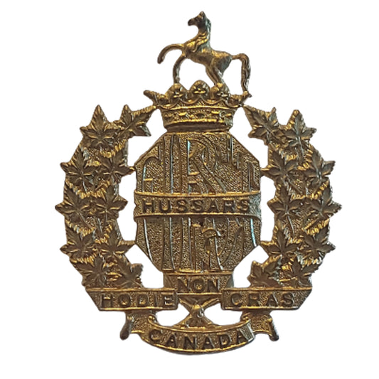 WW2 Canadian First Hussars Cap Badge