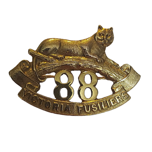 WW1 Canadian Victoria Fusiliers Collar Badge -Gaunt Montreal