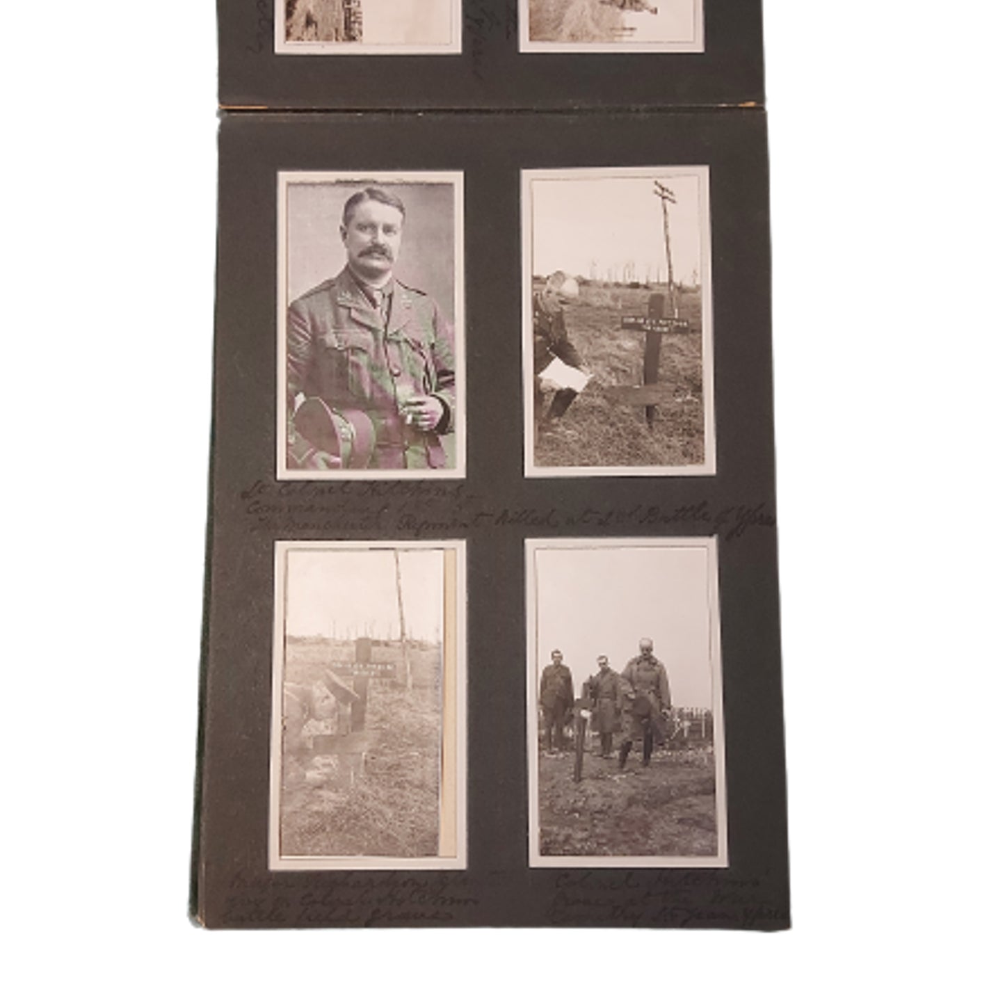 Named Presentation WW1 Canadian Photo Album Of France -Major Frederick Richardson O.B.E. 52nd Bn. / 47th B.N.