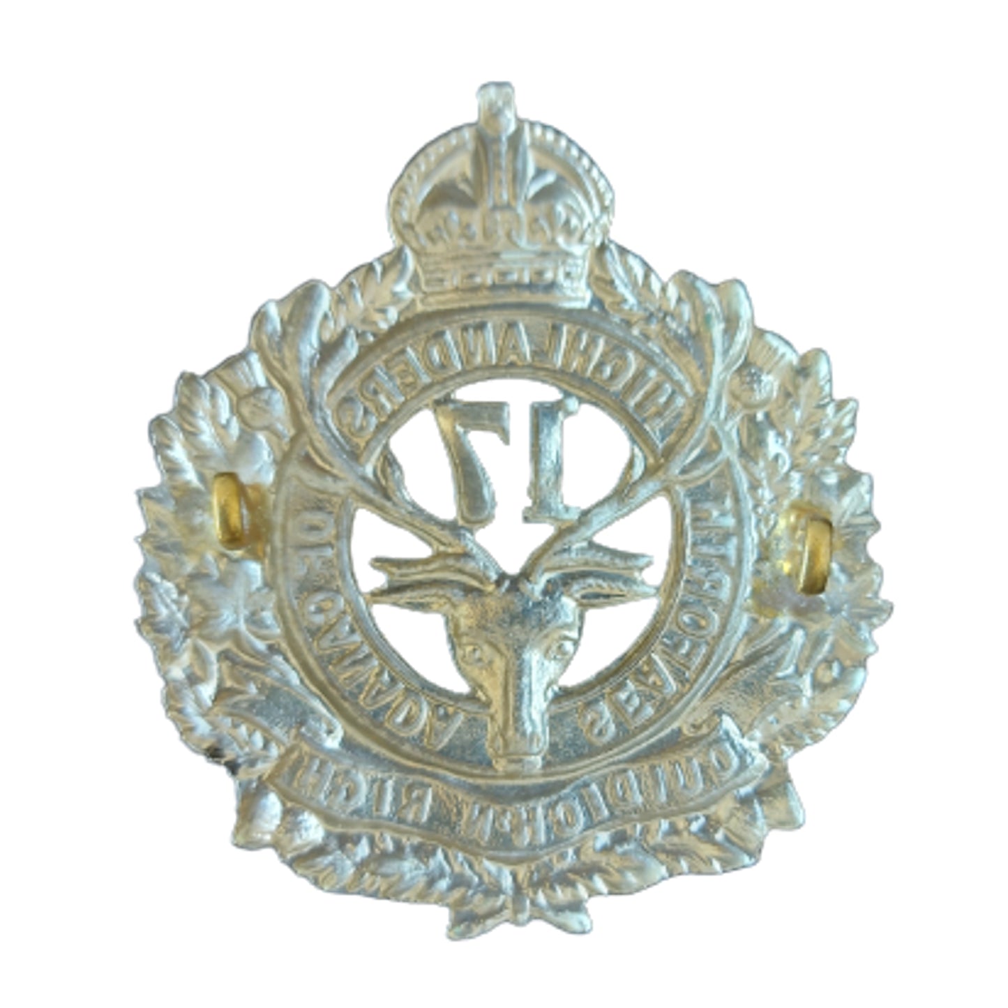 WW1 Canadian 17th Battalion Glengarry Cap Badge -Seaforth Highlanders