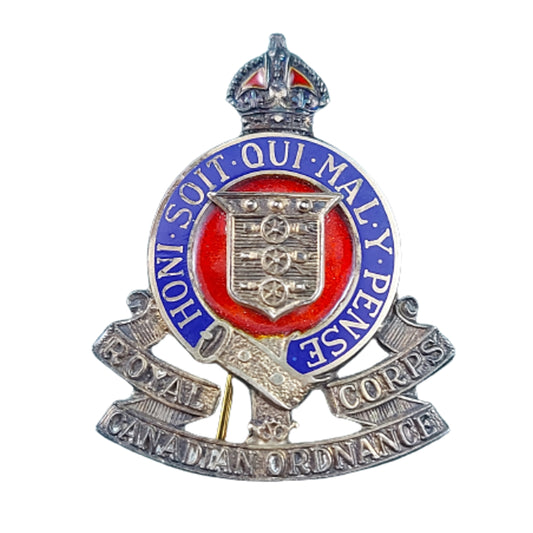 WW2 RCOC Royal Canadian Ordnance Corps Sweetheart Badge