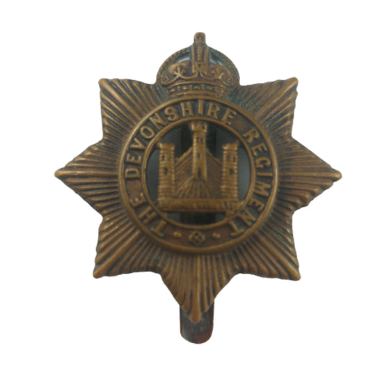 WW2 British The Devonshire Regiment Cap Badge