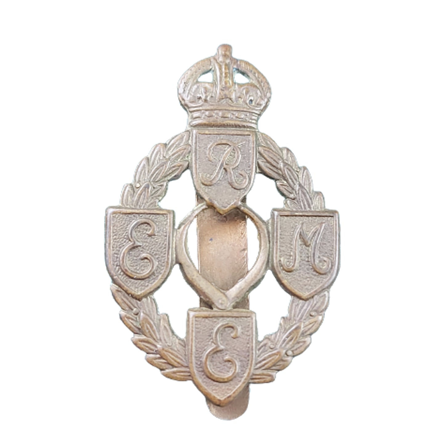 WW2 British REME Royal Electrical And Mechanical Engineers Cap Badge