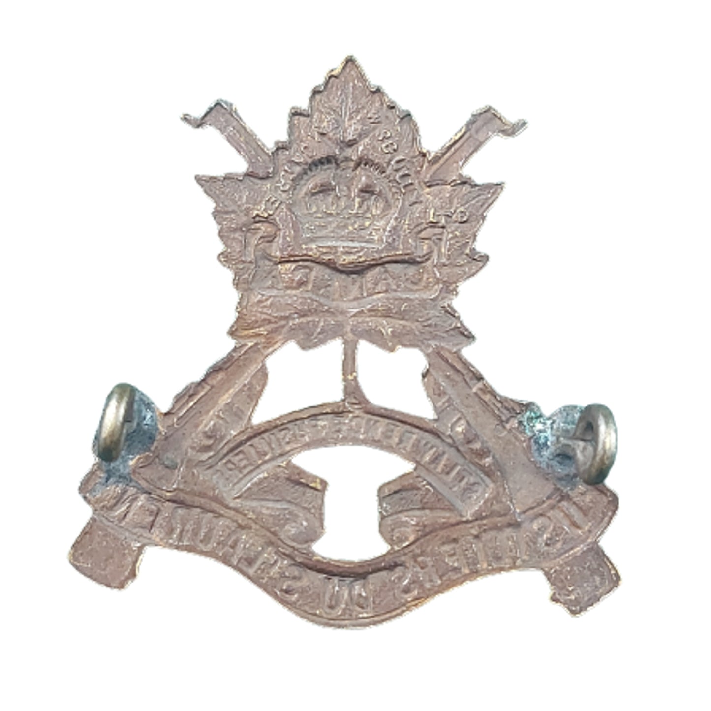 WW2 Canadian Fusiliers Du St Laurent Cap Badge