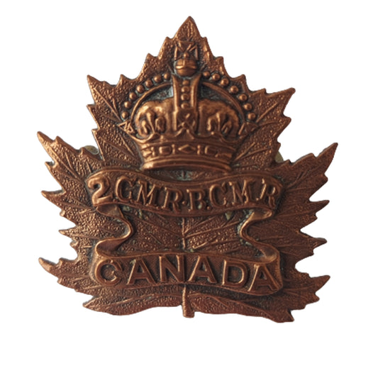 WW1 2nd Canadian Mounted Rifles Cap Badge -Victoria B.C.