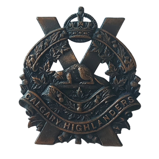 WW2 Canadian Calgary Highlanders Cap Badge