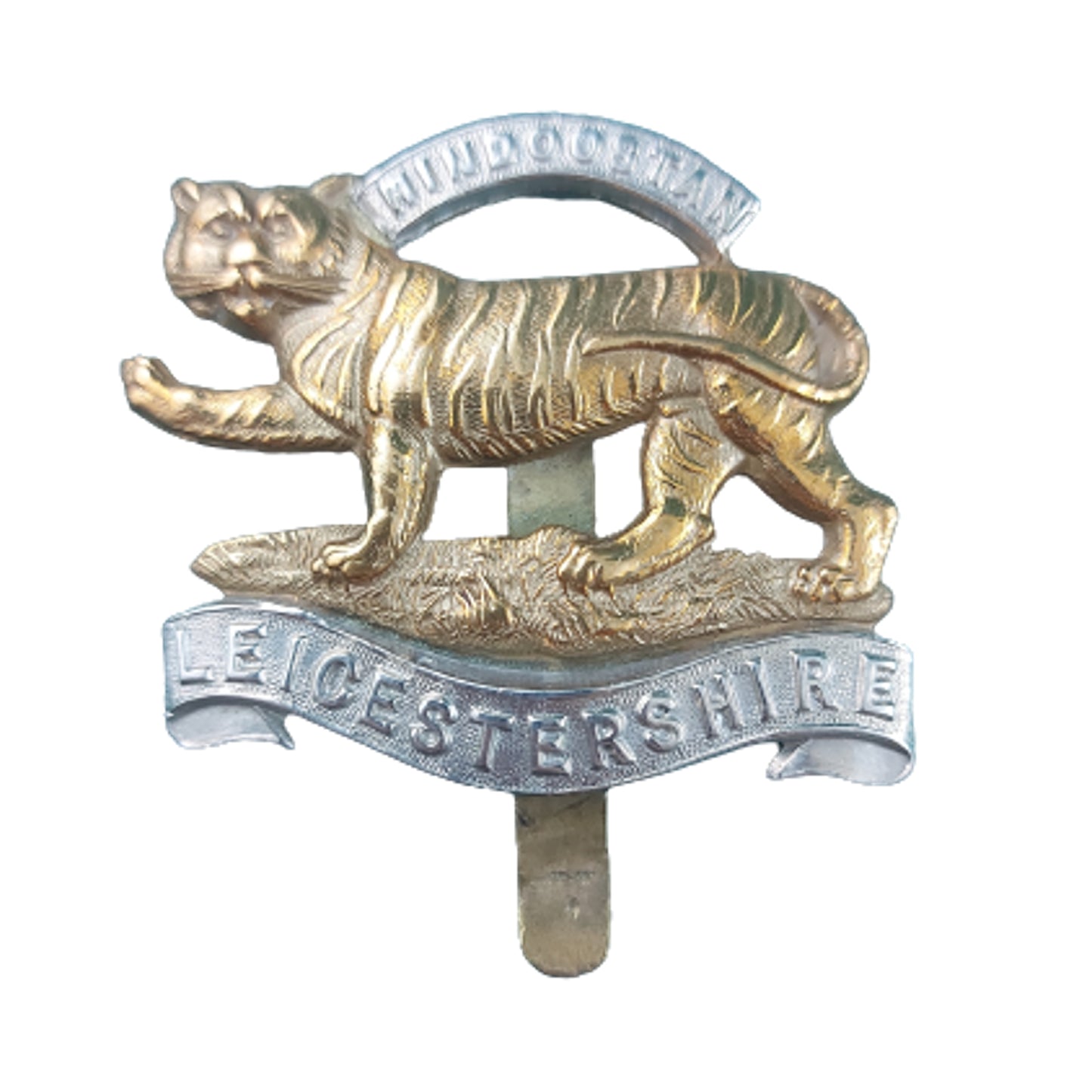 WW2 British Leicester Regiment Cap Badge