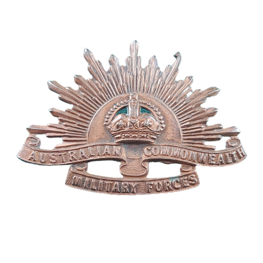 WW2 Australian Commonwealth Forces Cap Badge