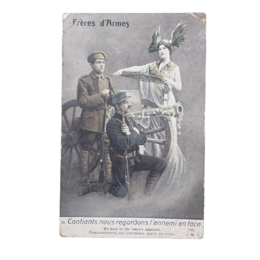 WW1 French Picture Postcard Freres d'Armes