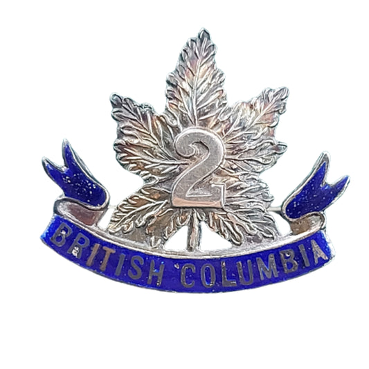 WW1 Canadian 30th Infantry Battalion Sweetheart Badge - British Columbia