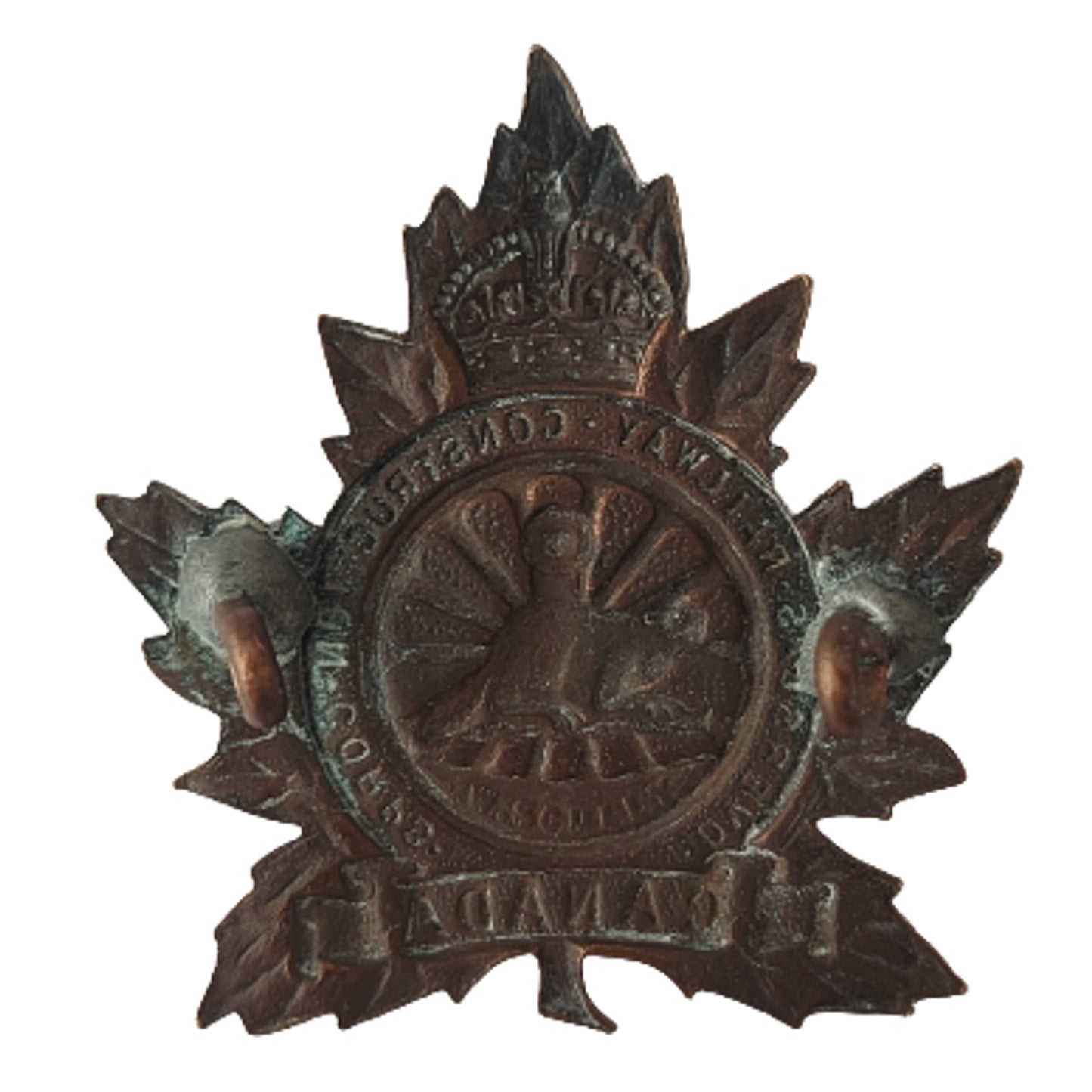 WW1 Canadian Number 3 Railway Construction Corps Cap Badge