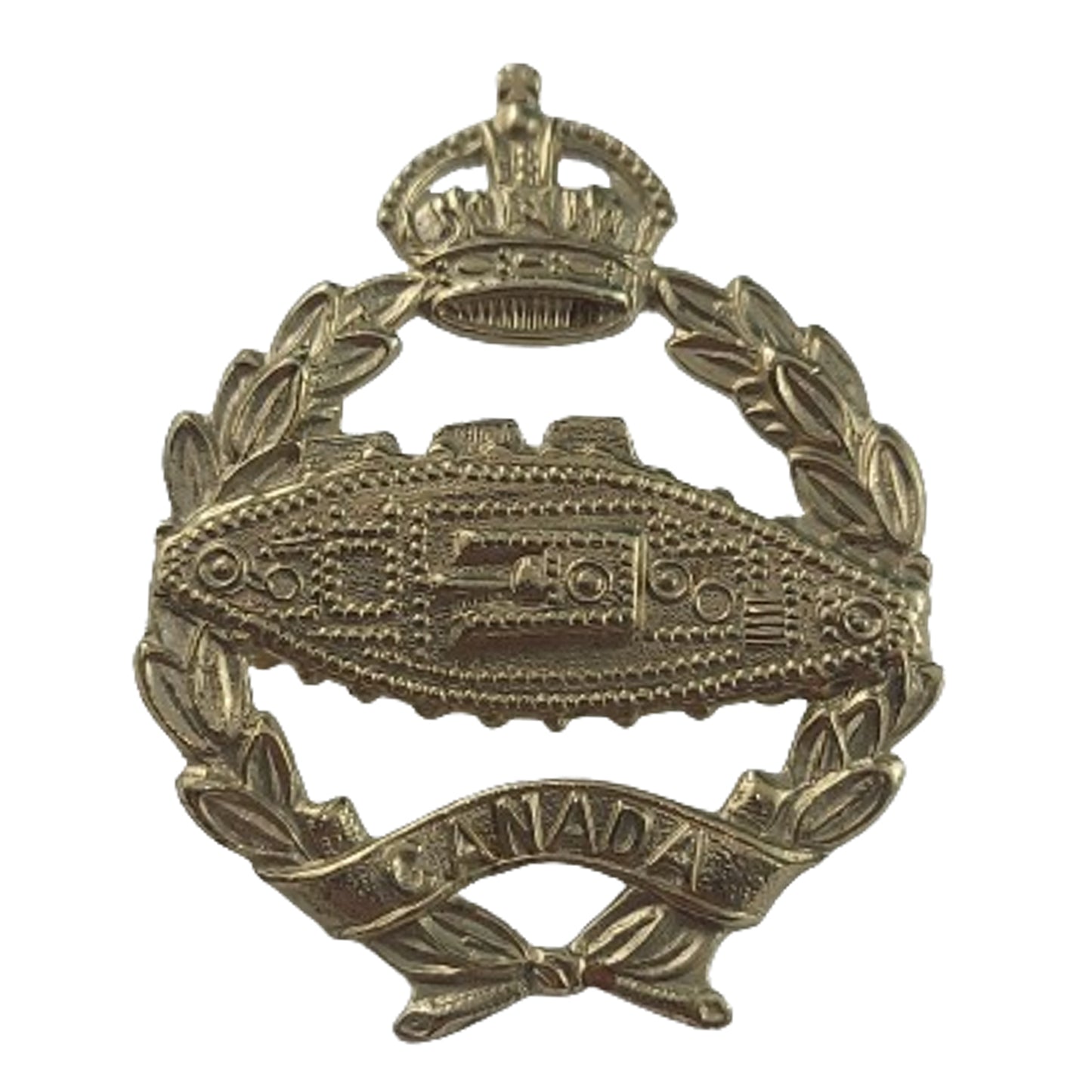 WW2 CAC Canadian Armoured Corps Cap Badge