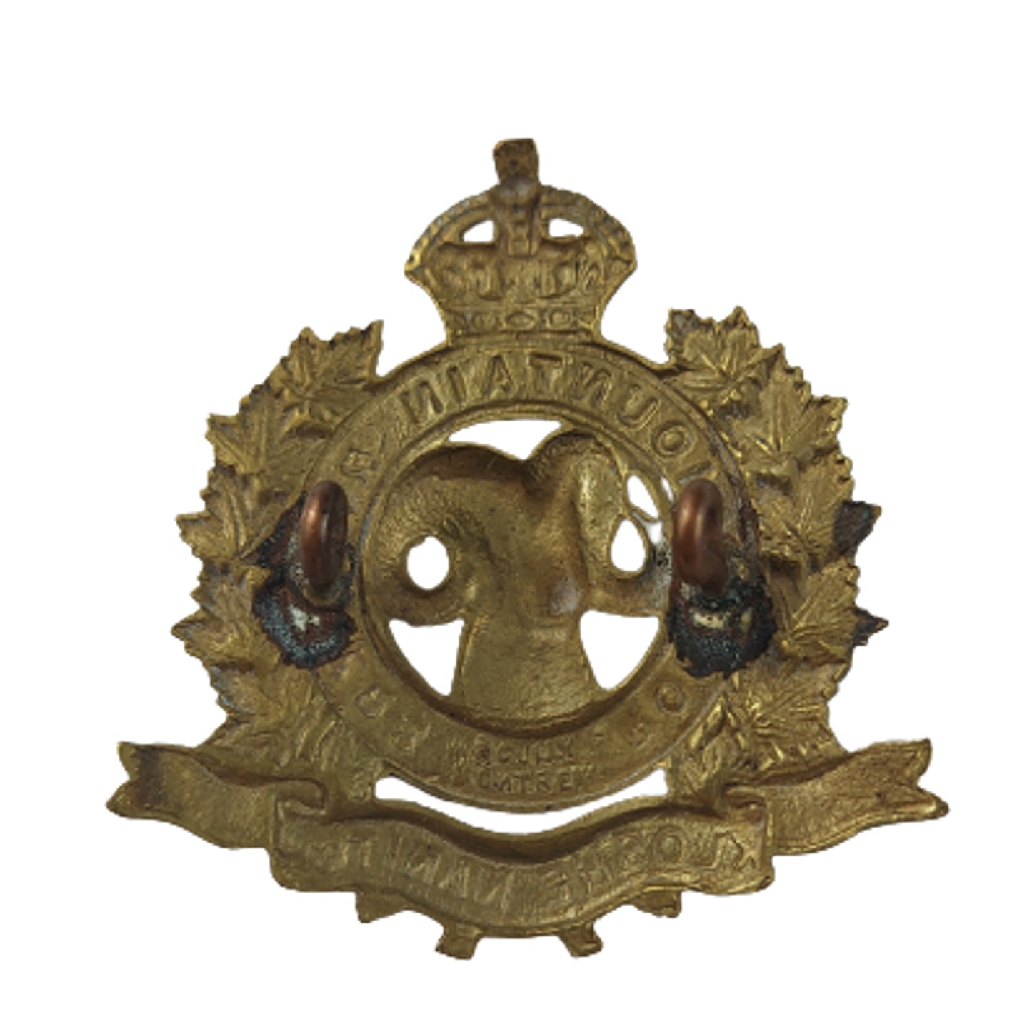 WW2 Canadian Rocky Mountain Rangers Cap Badge