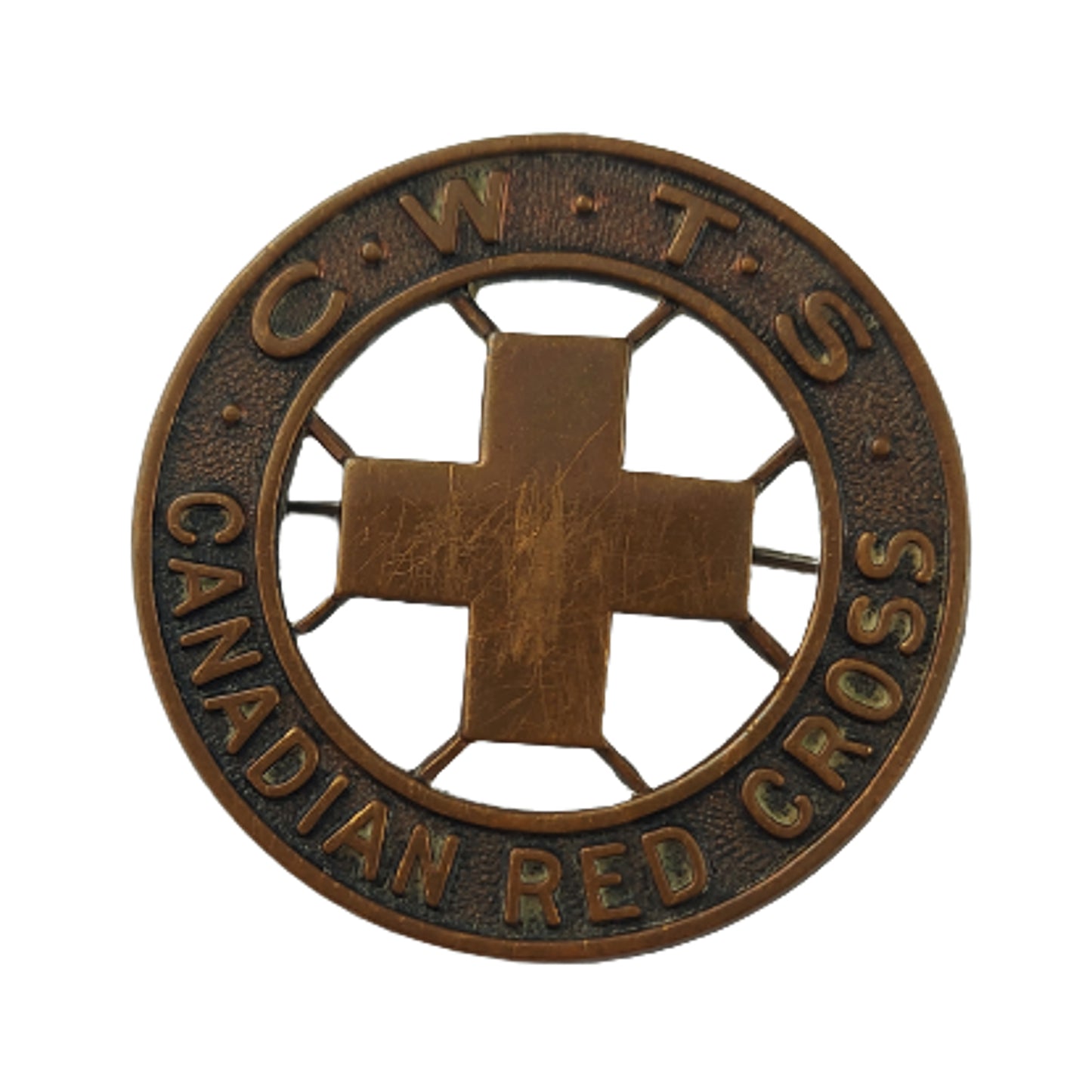 WW2 Canadian Red Cross CWTS Canadian Women’s Transport Service Cap And Collar Badge Set