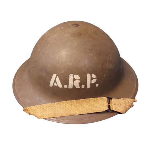 WW2 Canadian ARP Air Raid Patrol Helmet 1942