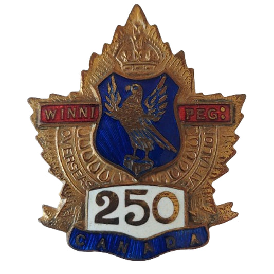 WW! Canadian 250th Battalion Sweetheart Badge -Winnipeg Manitoba -Dingwall