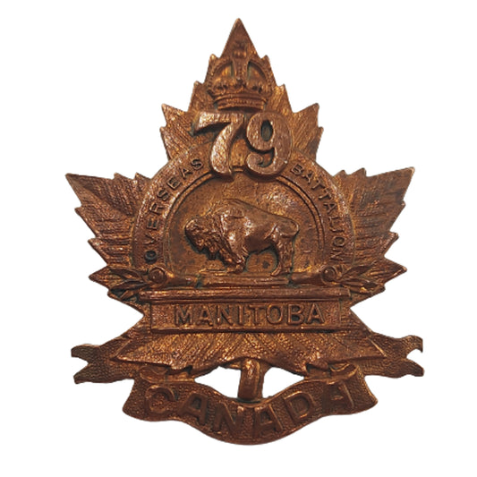 WW1 Canadian 79th Battalion Cap Badge -Brandon Manitoba