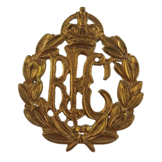 WW1 Canadian - British RFC Royal Flying Corps Officer's Cap Badge