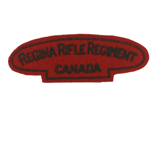 WW2 Canadian Regina Rifle Regiment Cloth Shoulder Title
