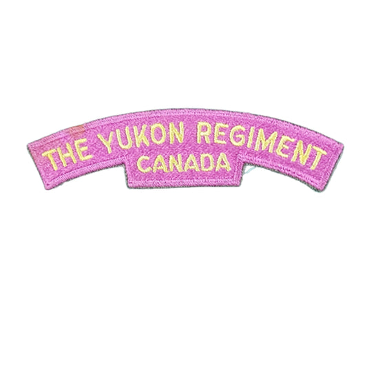 Post WW2 The Yukon Regiment Canada Cloth Shoulder Title