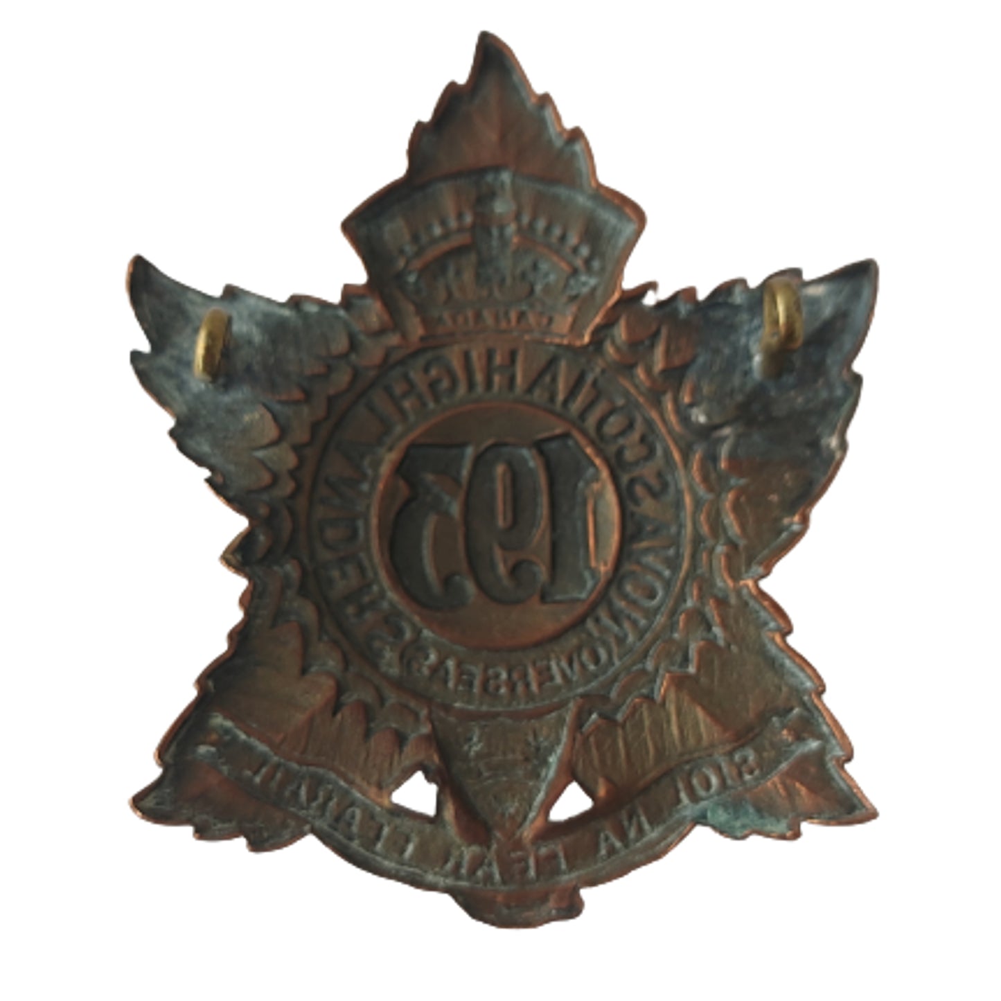 WW1 Canadian 193rd Battalion Nova Scotia Highlanders Cap Badge -Cape Breton Highlanders