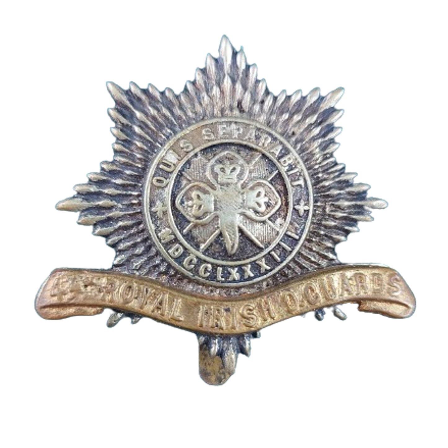 WW1 British 4th Royal Irish Guards Cap Badge