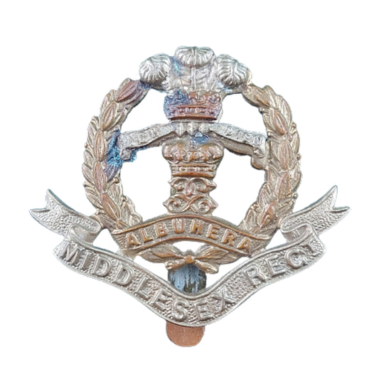 WW2 British Middlesex Regiment Cap Badge