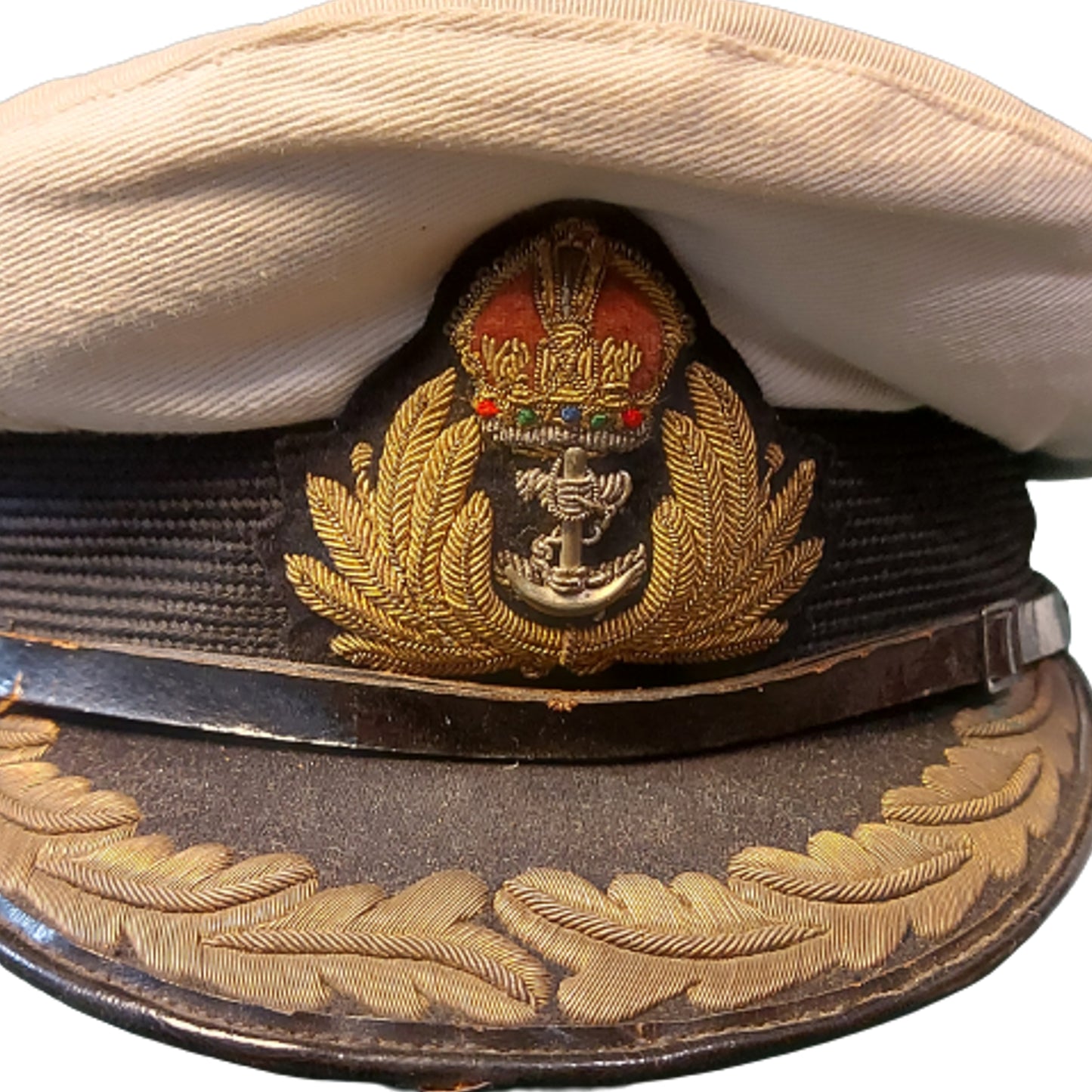 WW2 RCN Royal Canadian Navy Officer's Visor Cap