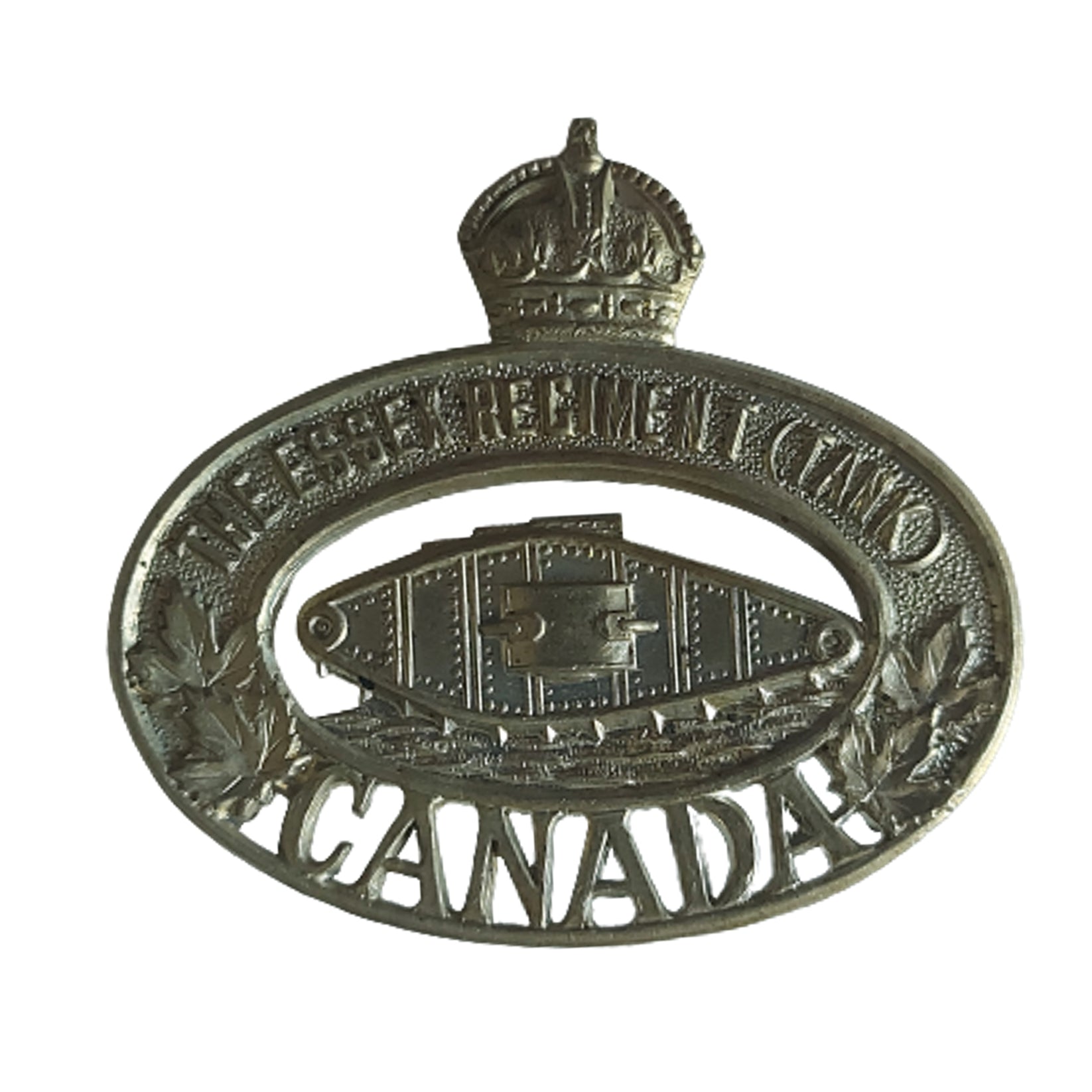 WW2 Canadian The Essex Regiment Tank Cap Badge – Canadian Soldier Militaria