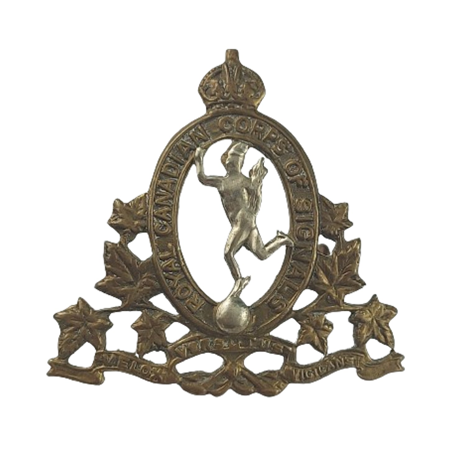 WW2 RCCS Royal Canadian Corps of Signal Cap Badge