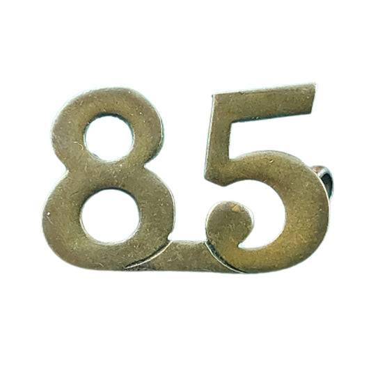 Pre-WW1 Canadian 85th Regiment Brass Shoulder Title