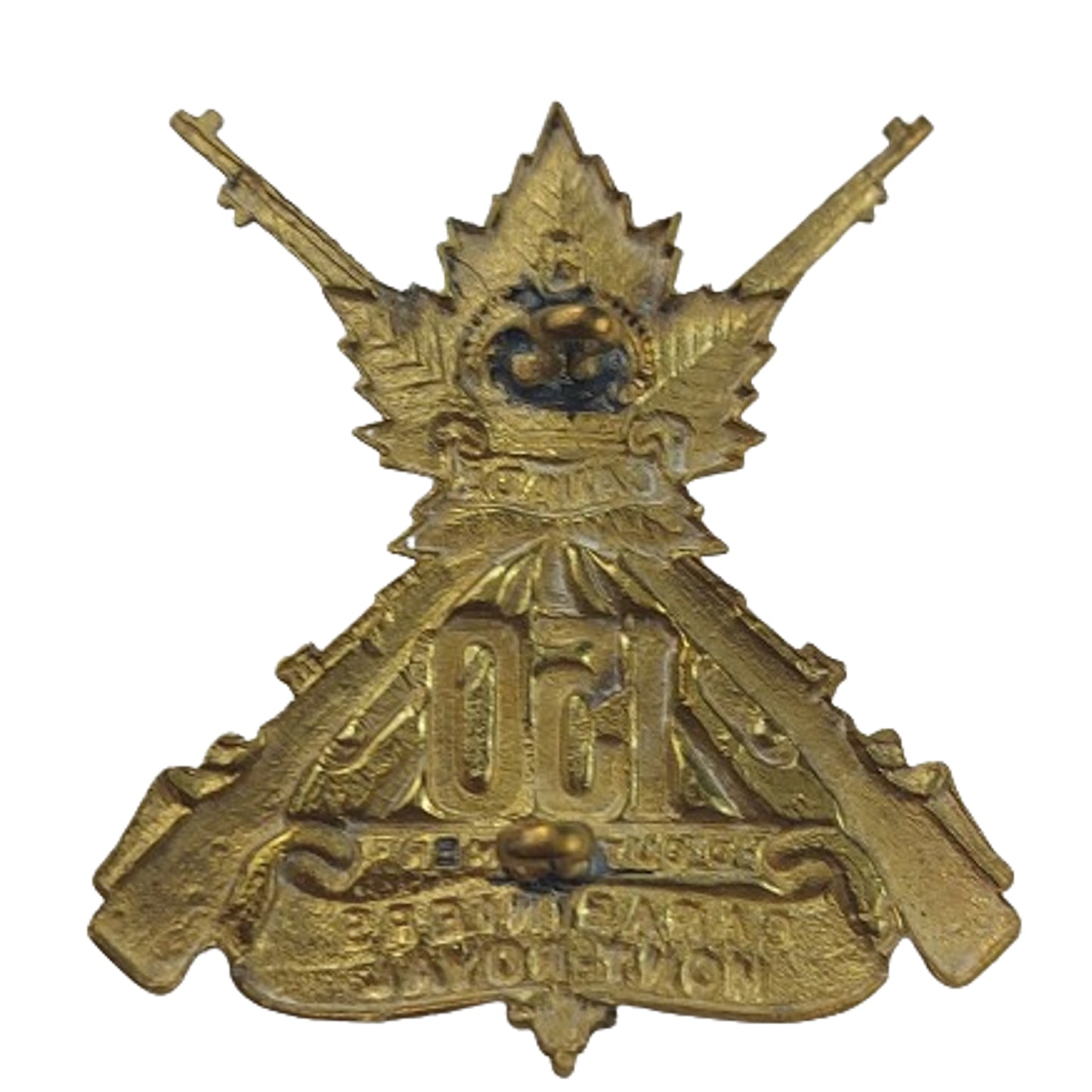 WW1 Canadian 150th Battalion Cap Badge -Montreal Quebec