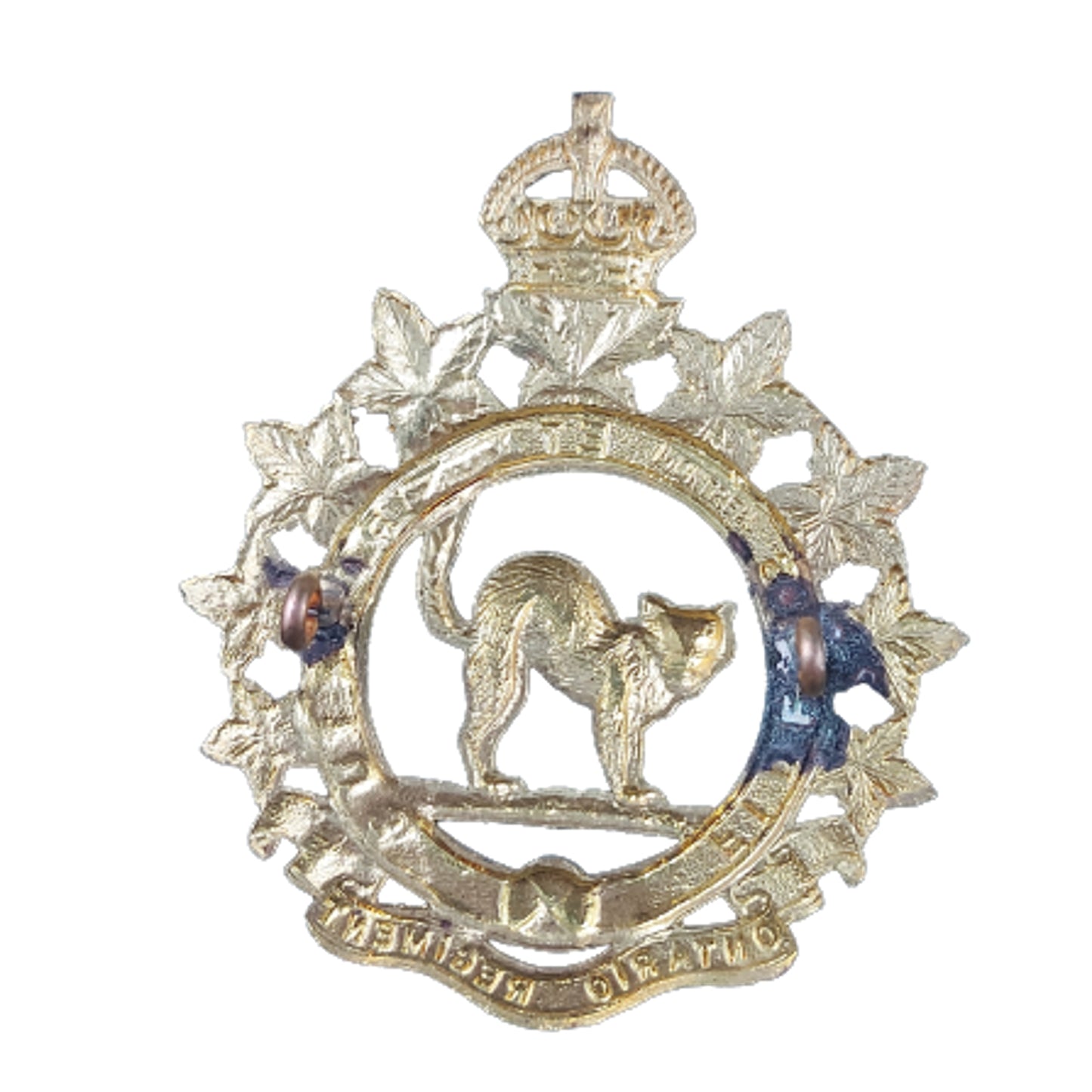 WW2 Canadian Ontario Regiment Cap Badge