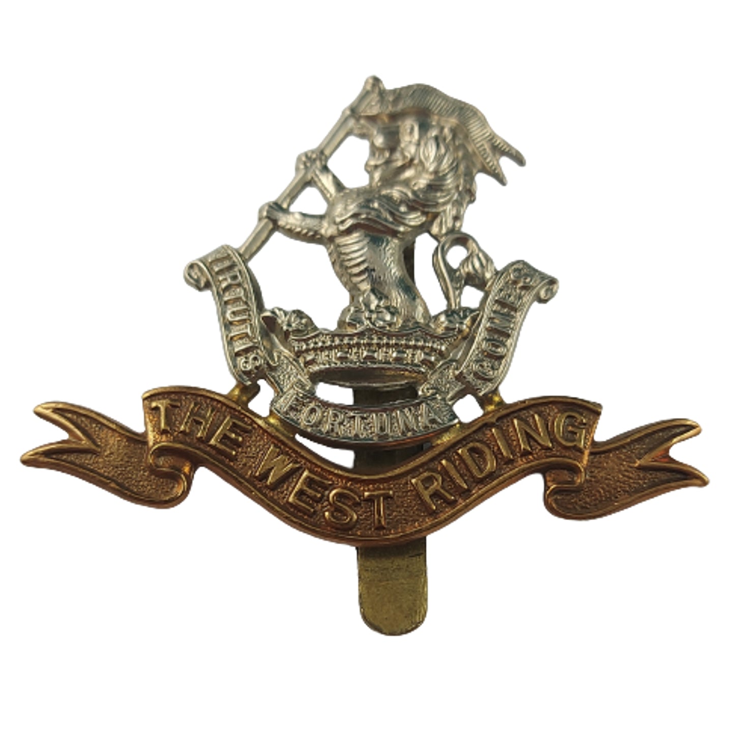 WW1 British BEF West Riding Regiment Cap Badge