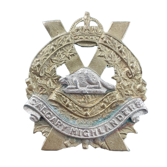 WW2 Canadian The Calgary Highlanders Cap Badge