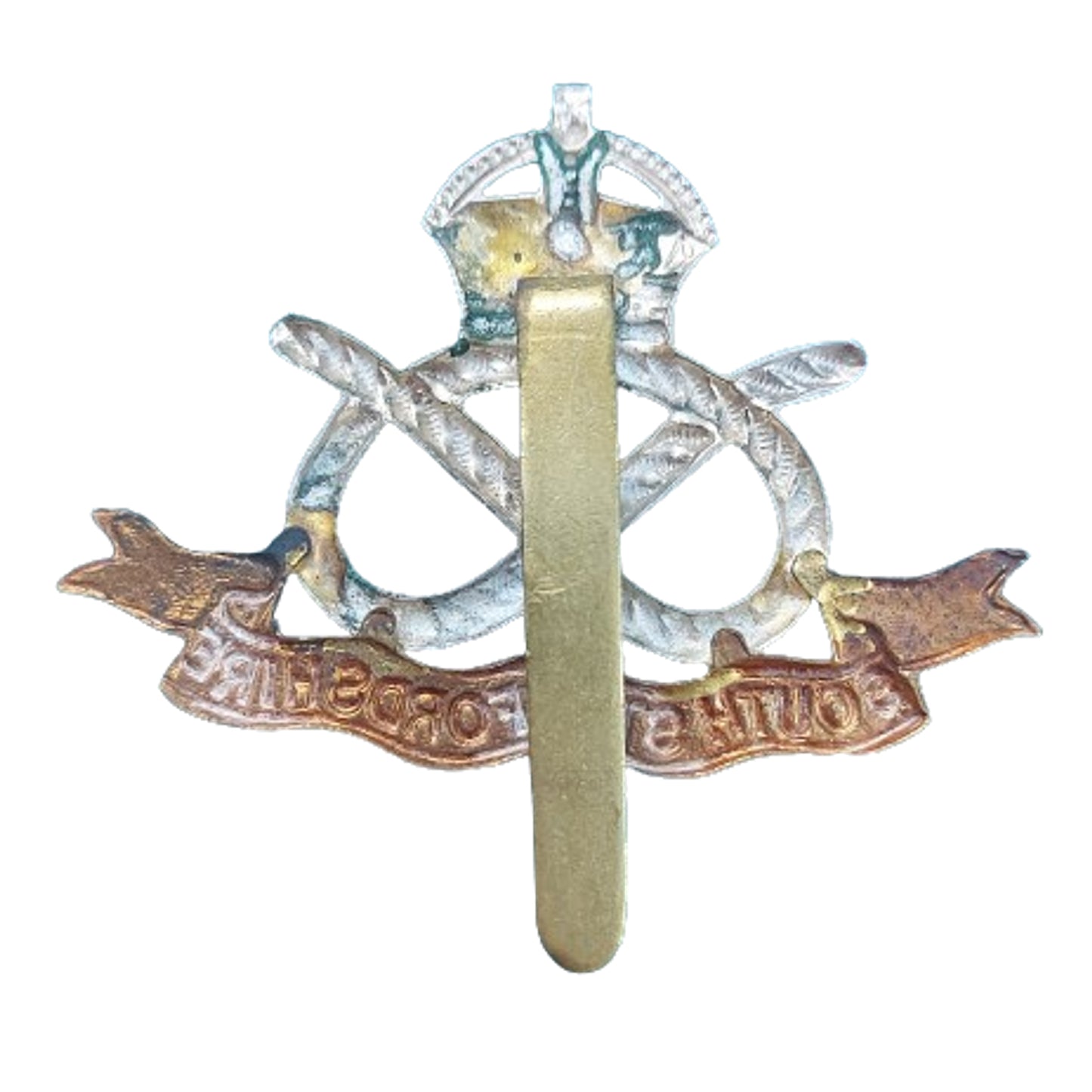 British South Staffordshire Regiment Kings Crown Cap Badge