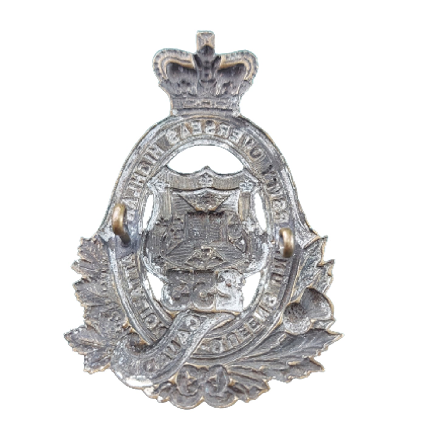 WW1 Canadian 253rd Battalion Queen’s University Highland Battalion Cap Badge