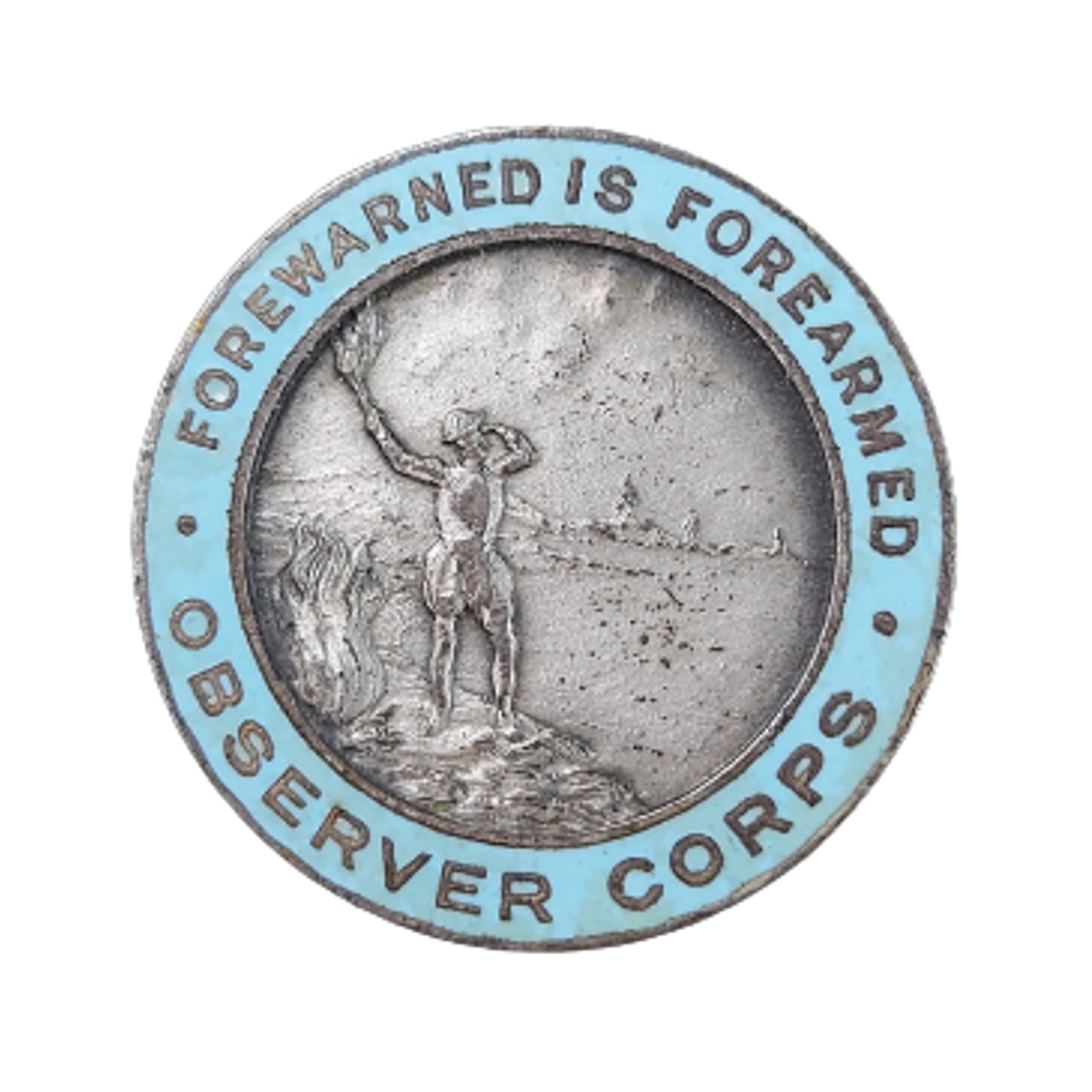 WW2 British Observer Corps Button Hole Badge