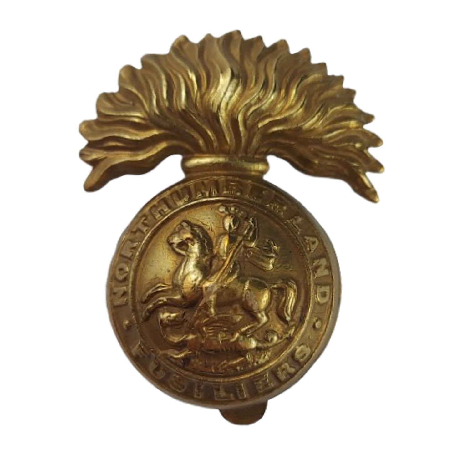 WW2 British Northumberland Fusiliers Cap Badge