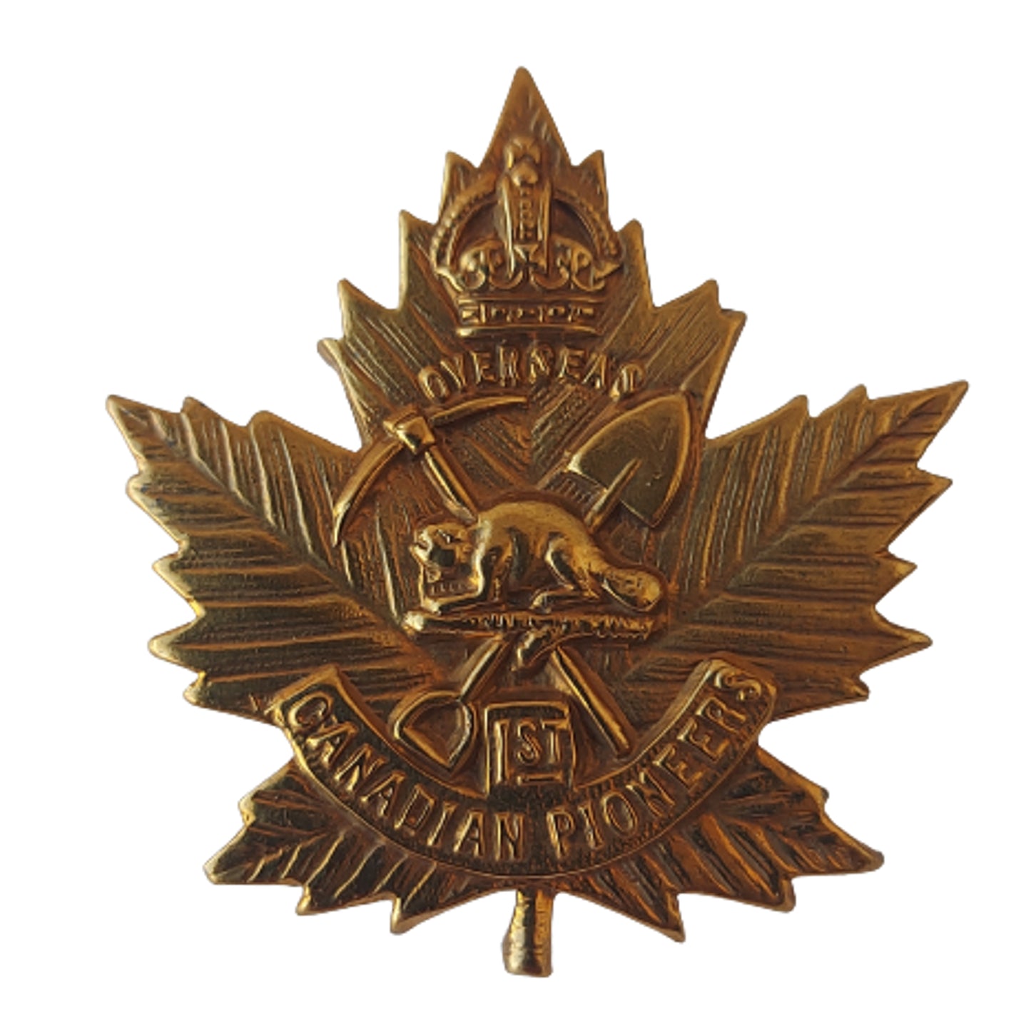 WW1 1st Canadian pioneers Cap Badge -Victoria B.C.