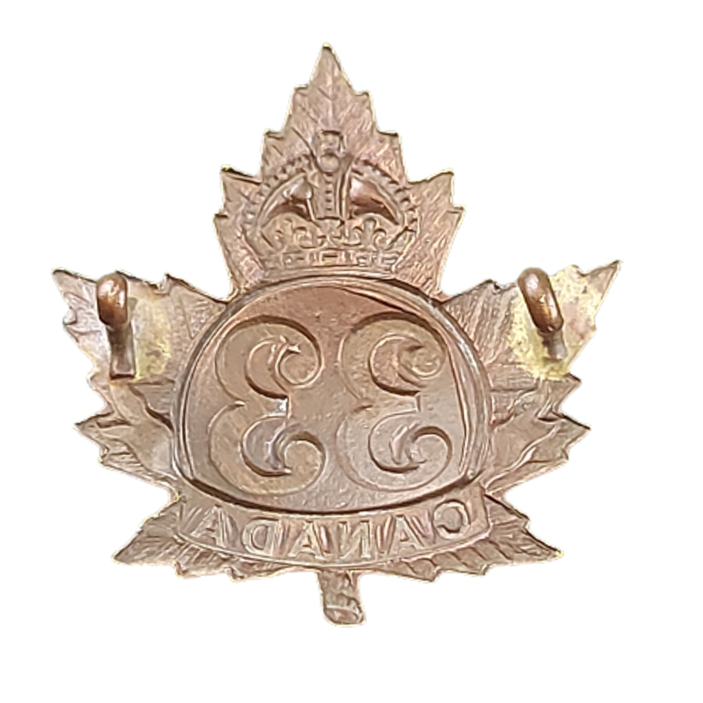 WW1 Canadian 33rd Battalion Cap Badge- London Ontario