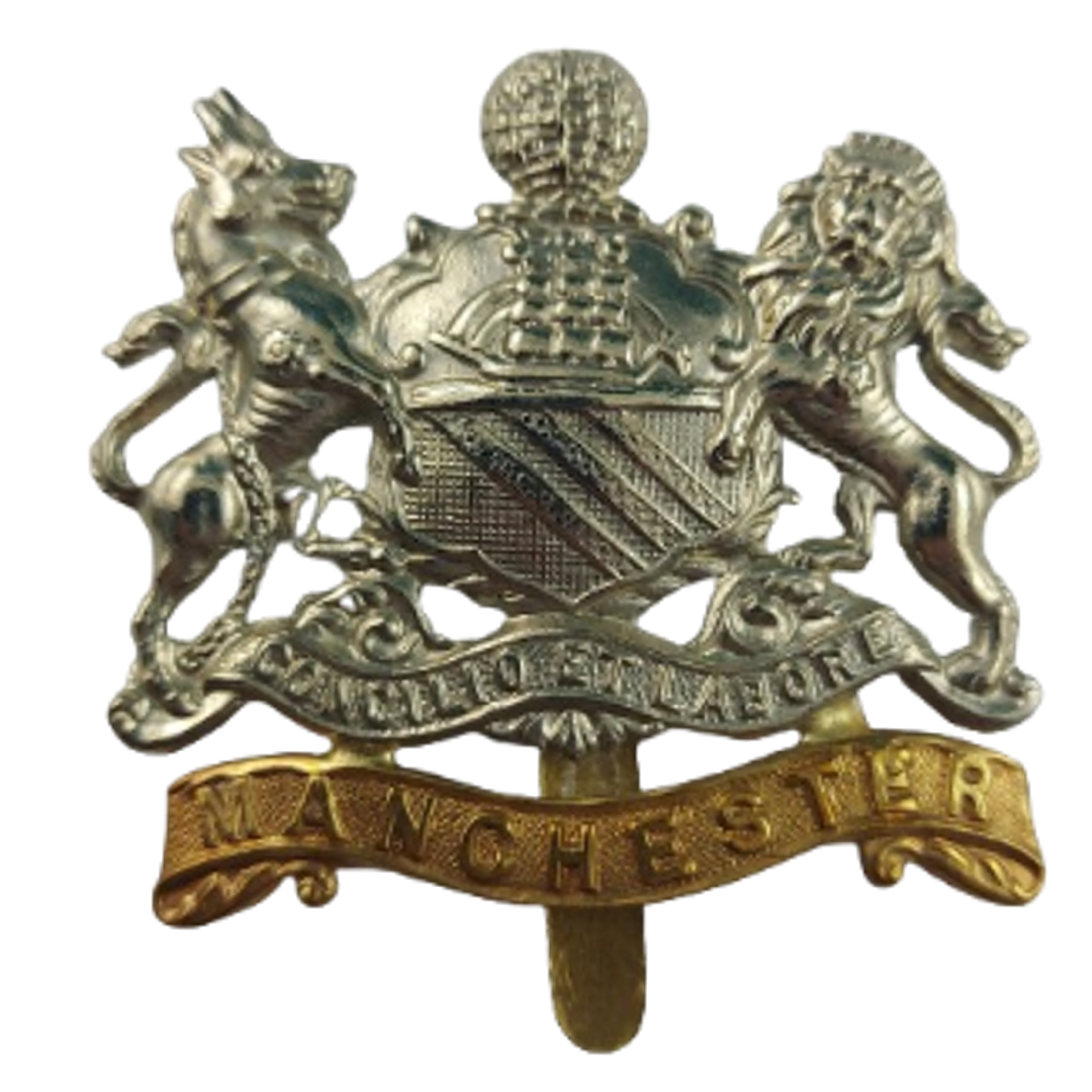 WW2 British Manchester Regiment Cap Badge – Canadian Soldier Militaria