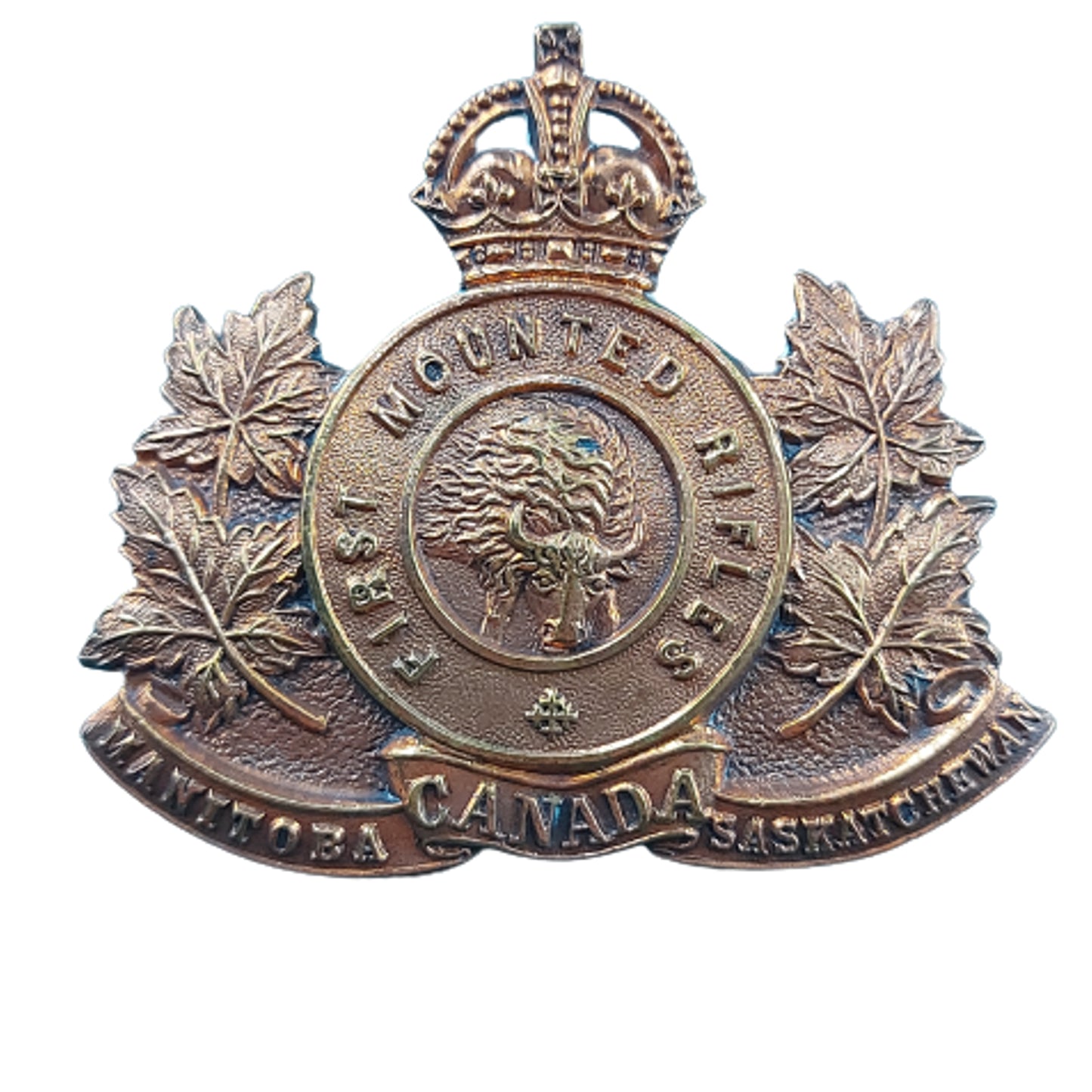 WW1 Canadian 1st Mounted Rifles Cap Badge