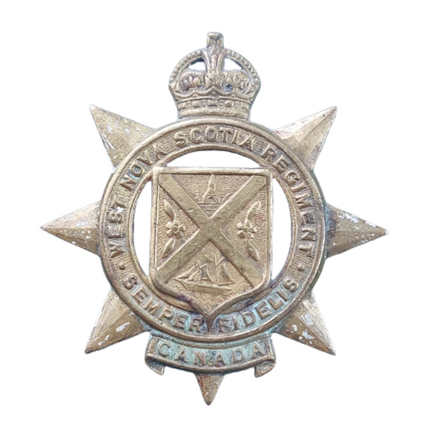 WW2 Canadian West Nova Scotia Regiment Cap Badge