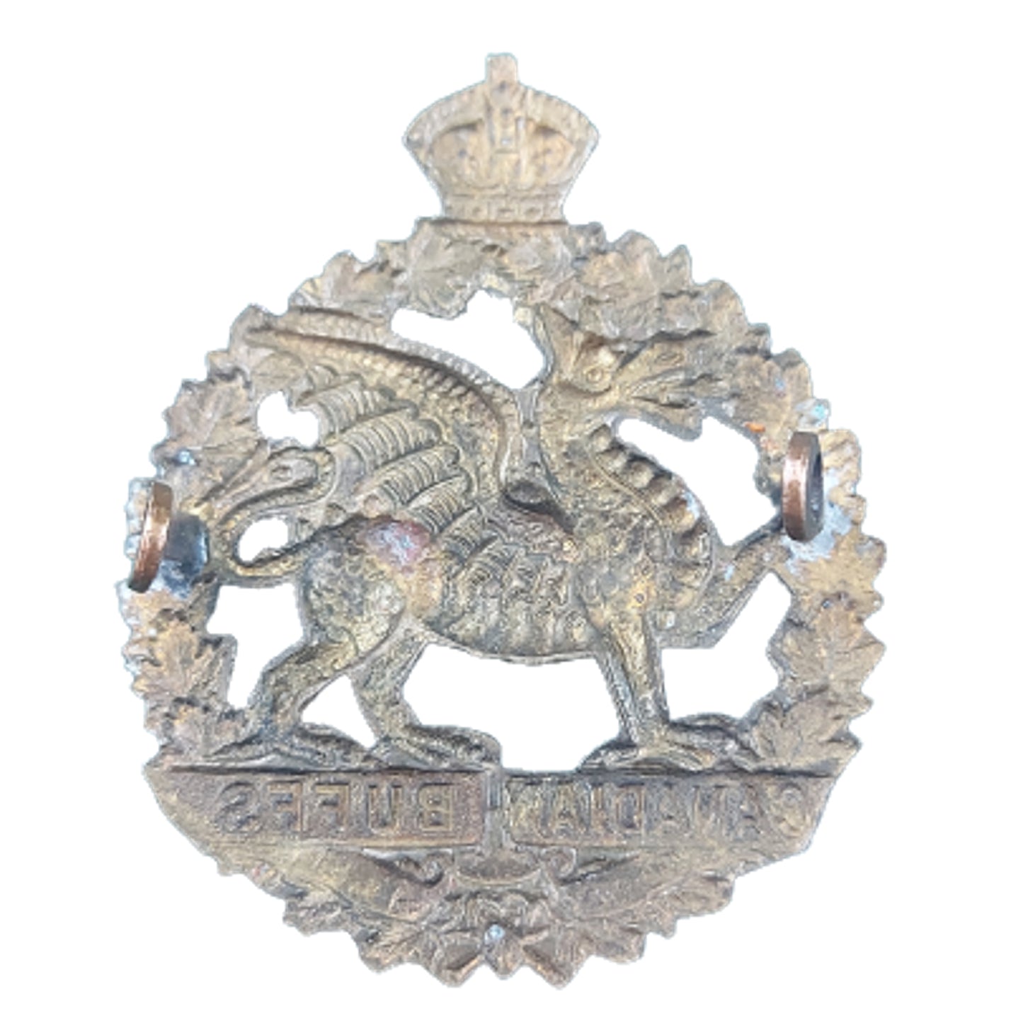 WW1 198th Battalion Canadian Buffs Cap Badge