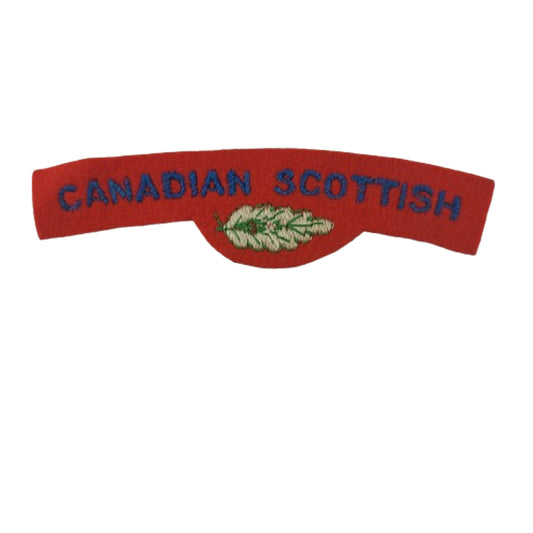 WW2 Canadian Scottish Cloth Shoulder Title