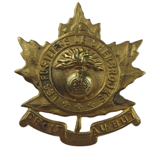 WW2 Canadian Sherbrooke Fusiliers Regiment Cap Badge