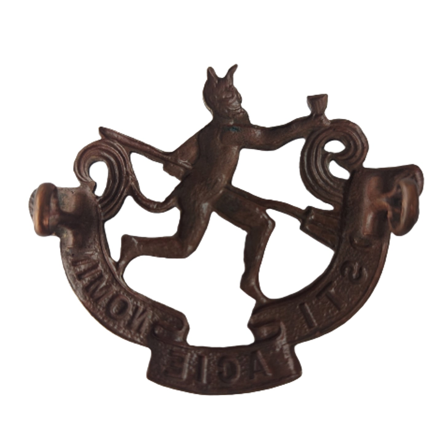 WW1 Canadian 8th Battalion OR Other Ranks Cap Badge -Little Black Devils Winnipeg Manitoba